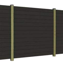 Sleufpaal Eind Geïmpregneerd Ca. 8,8x8,8 Cm, Lengte Ca. 270 Cm -Buitentuin 41 1127