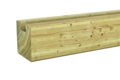 Sleufpaal Eind Geïmpregneerd Ca. 8,8x8,8 Cm, Lengte Ca. 270 Cm -Buitentuin 41 1130