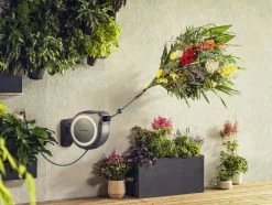 Gardena Wandslangenbox Roll Up 35 Grijs/wit Meter Incl. Tuinspuit -Buitentuin 41 1292