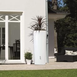 Garantia Regenton Met Plantenbak Wit 350 Liter -Buitentuin 41 1305