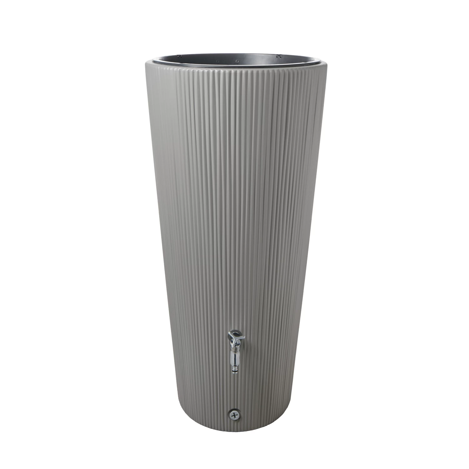 Garantia Regenton Met Plantenbak Grijs Kunststof 220 Liter 5 Garantia Regenton Met Plantenbak Grijs Kunststof 220 Liter - Afbeelding 3