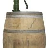Houten Regenton Eiken 225 Liter Met Gietijzeren Handpomp -Buitentuin 41 1415