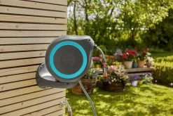 Gardena Wandslangenbox Roll-up 20 Meter Grijs Blauw -Buitentuin 41 1481
