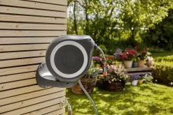 Gardena Wandslangenbox Roll Up 15 Grijs/wit Meter Incl. Tuinspuit -Buitentuin 41 1490
