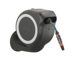 Gardena Wandslangenbox Roll Up 15 Grijs/wit Meter Incl. Tuinspuit -Buitentuin 41 1492