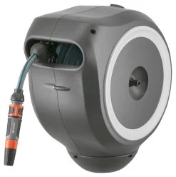 Gardena Wandslangenbox Roll Up Grijs/wit 20 Meter Incl. Tuinspuit