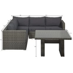 Loungeset High Dining Napels 9 Loungeset High Dining Napels -Buitentuin 41 1848