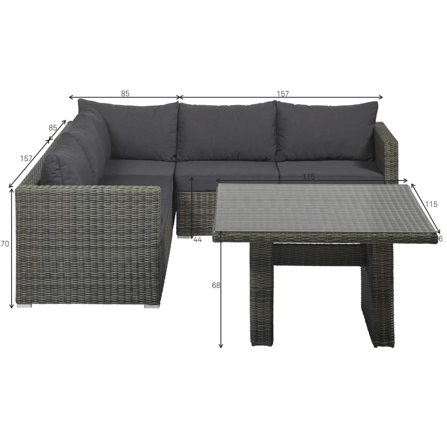 Loungeset High Dining Napels 6 Loungeset High Dining Napels - Afbeelding 4
