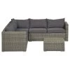 Loungeset Stockholm Donkergrijs -Buitentuin 41 1850