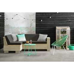 Hoekbank Engelburg Zand Steigerhout 216x145 Cm -Buitentuin 41 1864