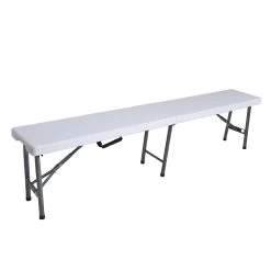 Tuinbank Wit Kunststof 180 Cm