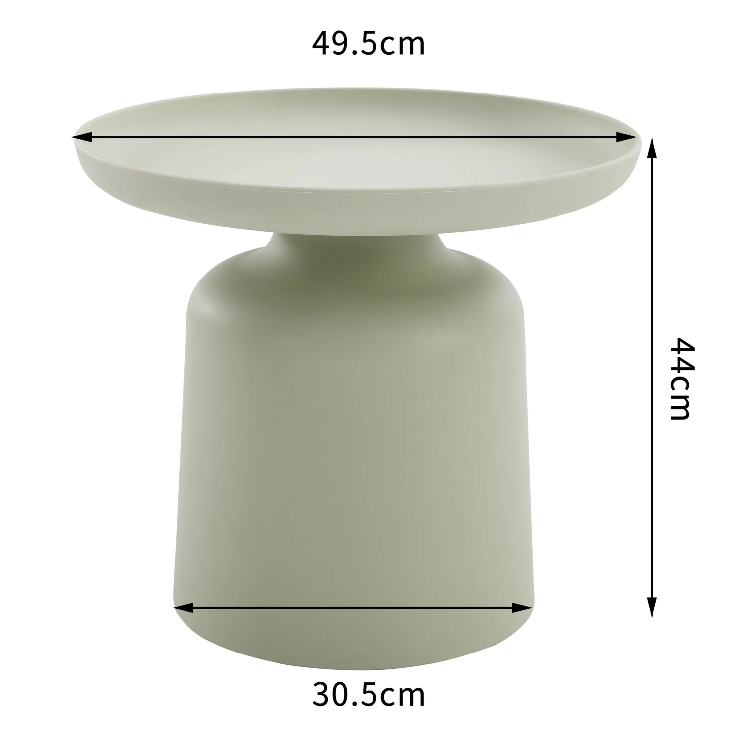 Bijzettafel Freya Groen 4 Bijzettafel Freya Groen - Afbeelding 2