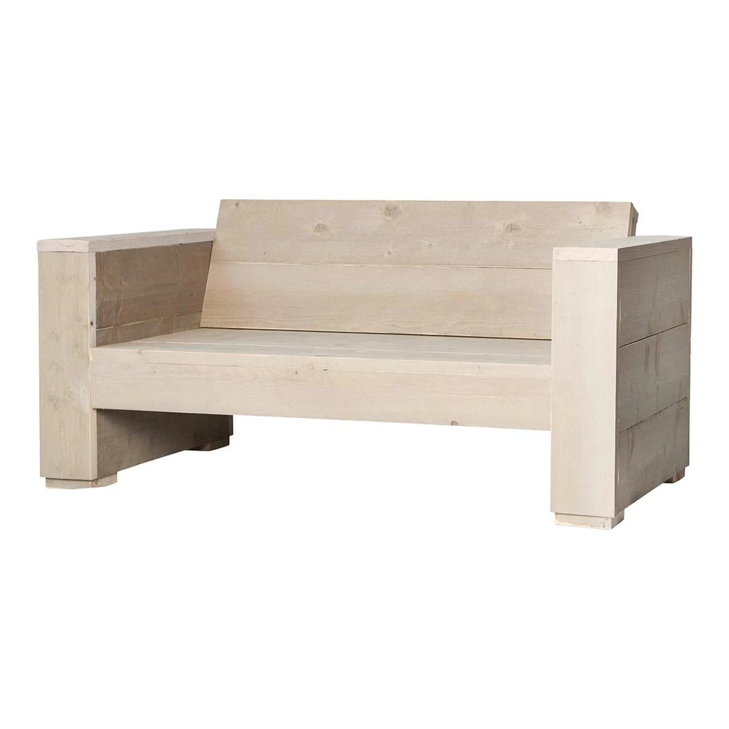 Loungebank Marlind 2-zits Zand Steigerhout 73x150x77 Cm 4 Loungebank Marlind 2-zits Zand Steigerhout 73x150x77 Cm - Afbeelding 2