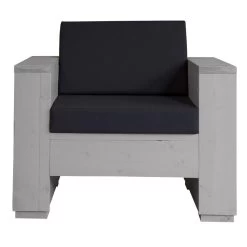 Kussenset Loungestoel Antraciet 1 Rug- En 1 Zitkussen