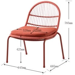 Fauteuil Indy Terracotta -Buitentuin 41 2074