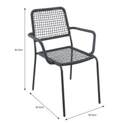 Tuinstoel Fay Zwart -Buitentuin 41 2145