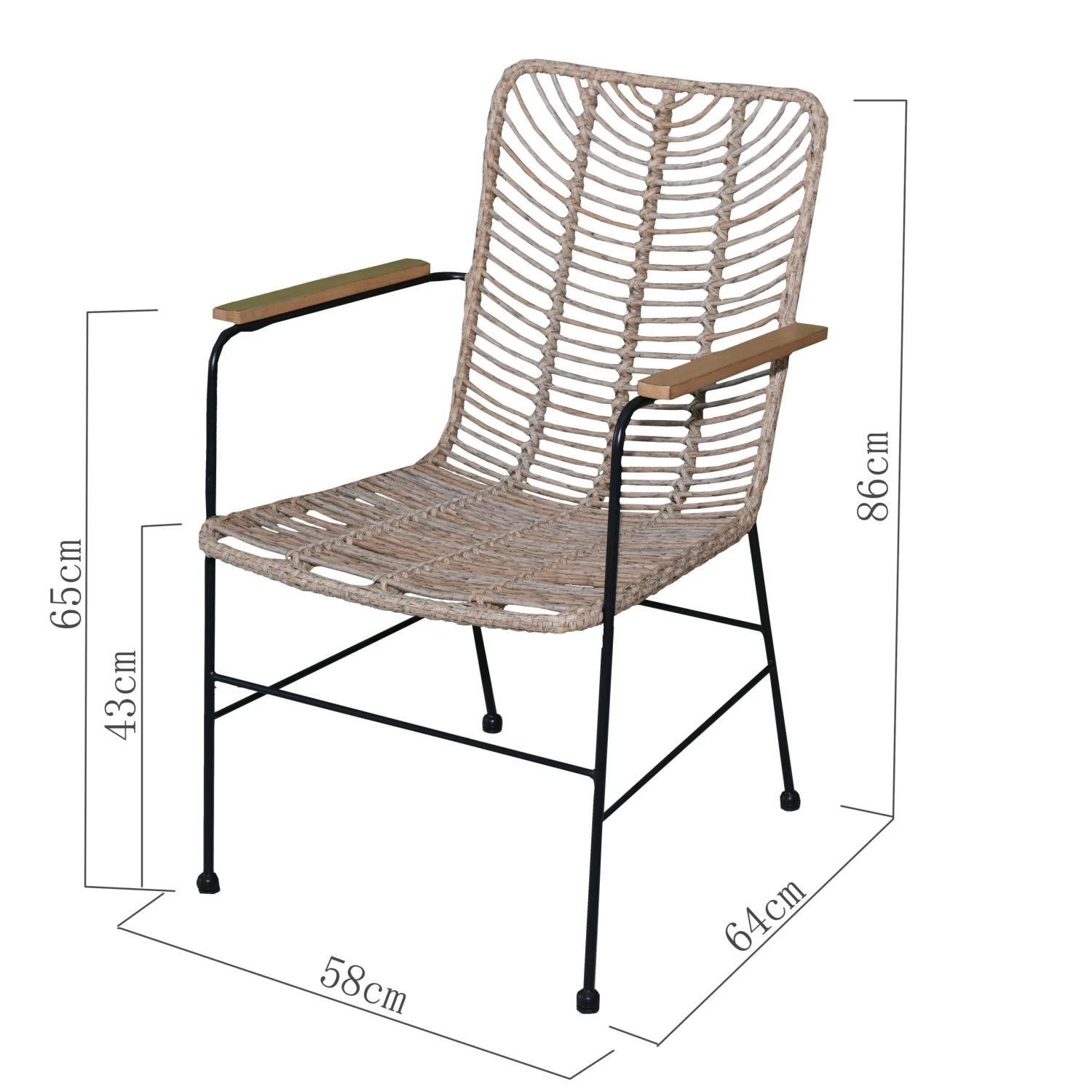 Stoel Daan Naturel 4 Stoel Daan Naturel - Afbeelding 2