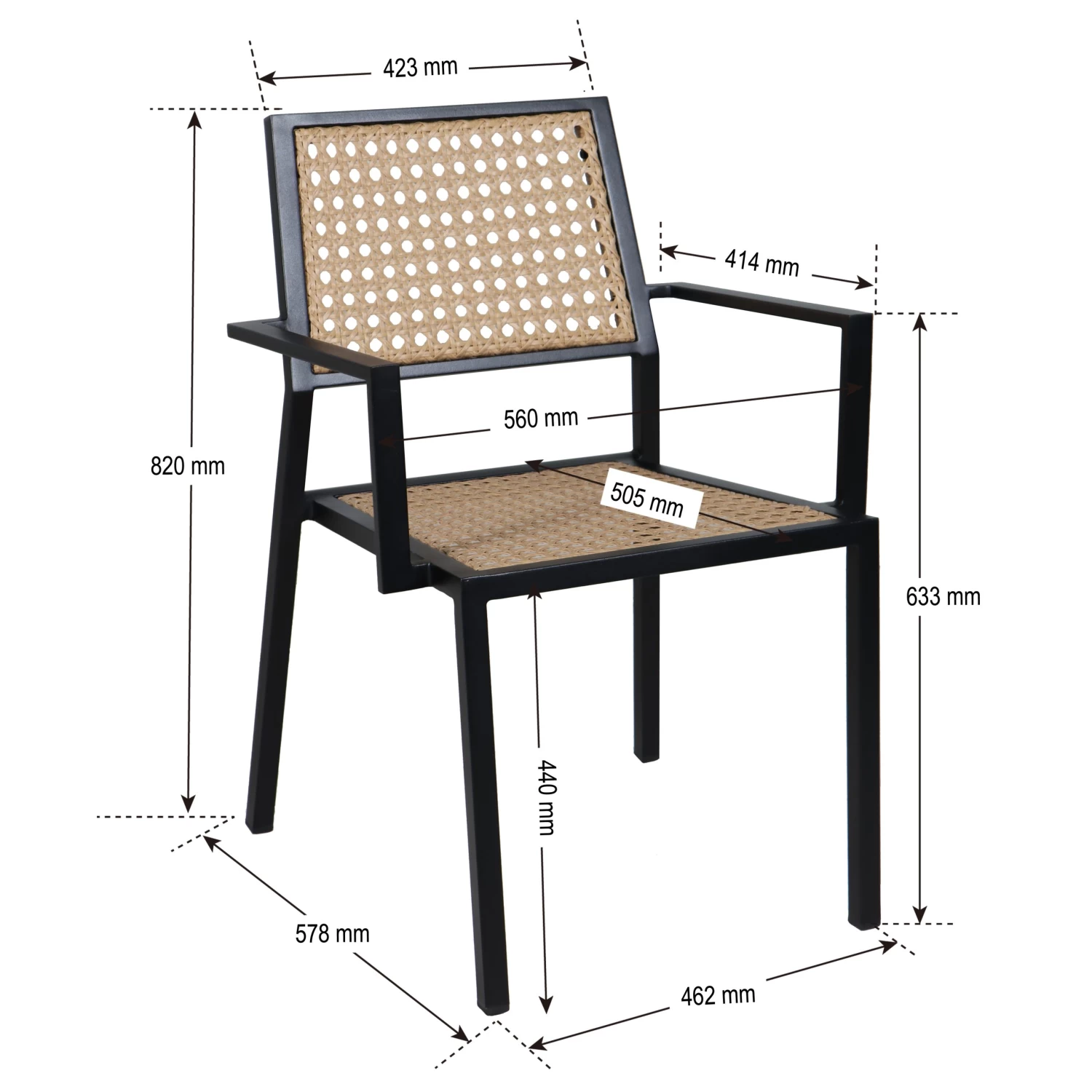 Tuinstoel Adinda 4 Tuinstoel Adinda - Afbeelding 2