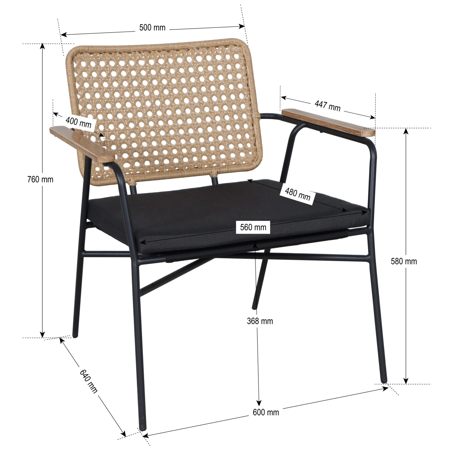 Tuinstoel Linda 4 Tuinstoel Linda - Afbeelding 2