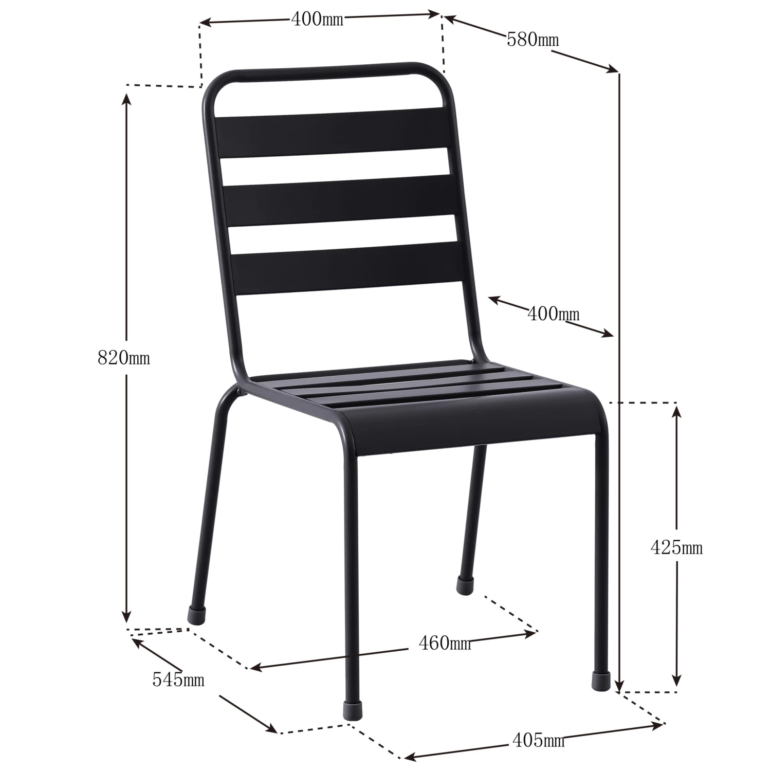 Stoel Romee Zwart 4 Stoel Romee Zwart - Afbeelding 2