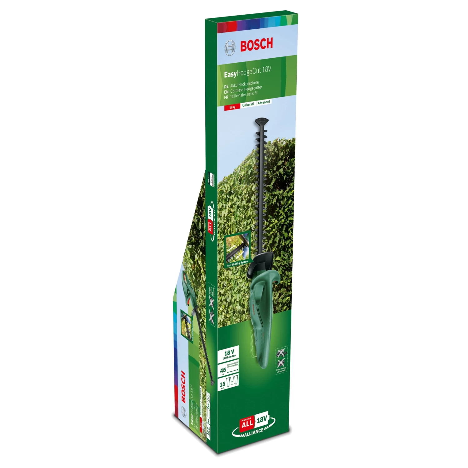 Bosch 18V Heggenschaar UniversalHedgeCut 45cm (excl. Accu En Lader) 4 Bosch 18V Heggenschaar UniversalHedgeCut 45cm (excl. Accu En Lader) - Afbeelding 2