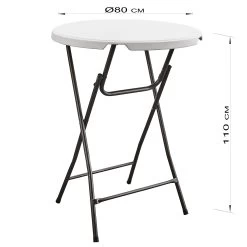 Statafel 110cm Wit -Buitentuin 41 2378