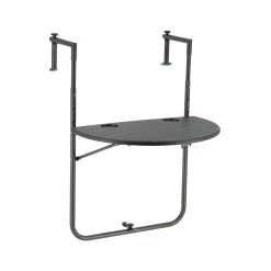 Balkontafel Halfrond Antraciet