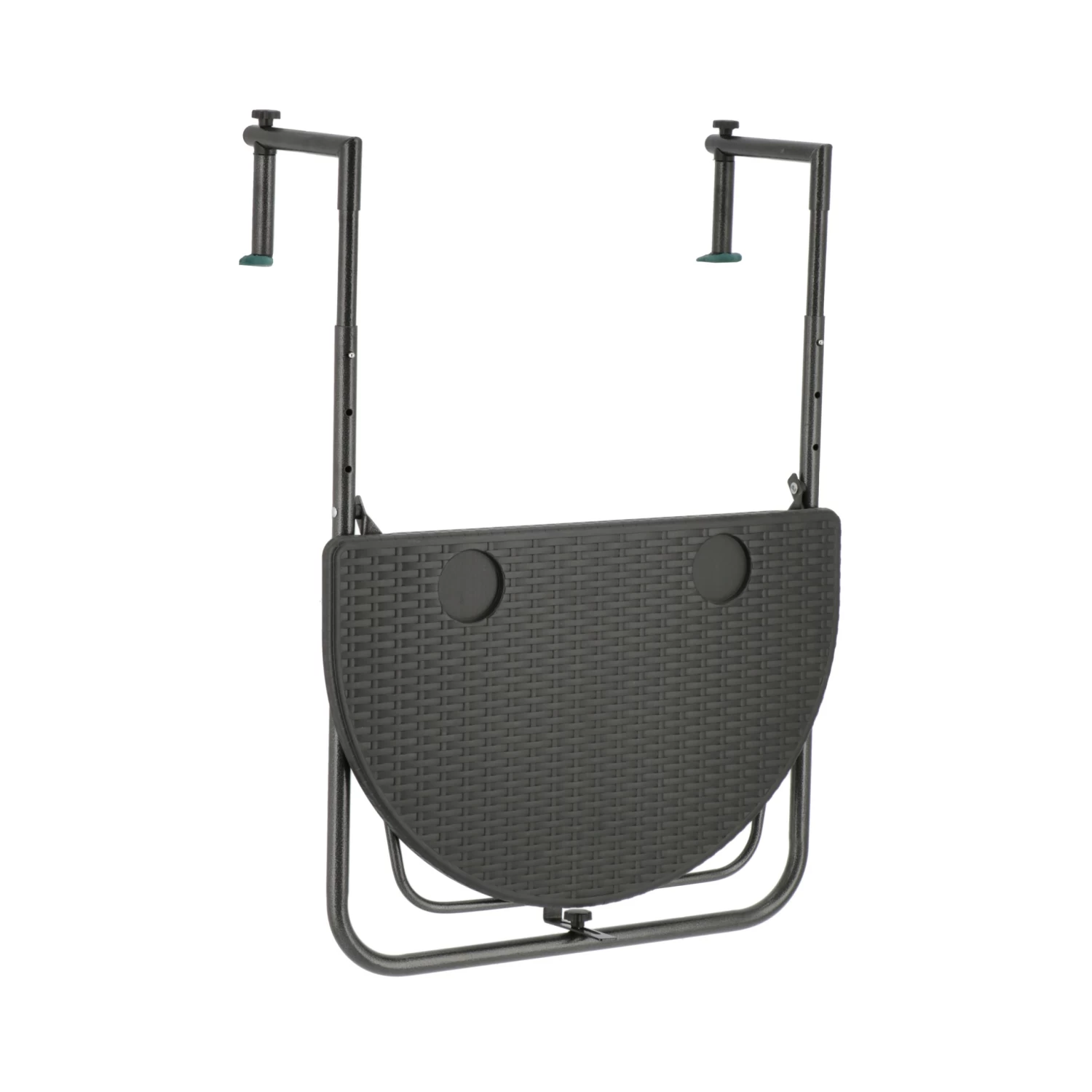 Balkontafel Halfrond Antraciet 4 Balkontafel Halfrond Antraciet - Afbeelding 2