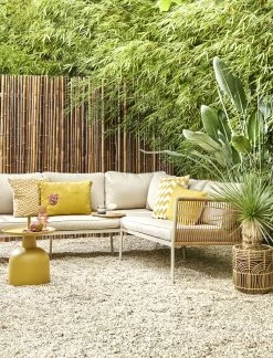 Bijzettafel Rose Mosterdgeel -Buitentuin 41 2450