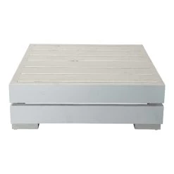 Salontafel Calgary Wit Steigerhout 70x70 Cm