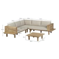 Loungeset Lissabon Naturel -Buitentuin 41 2488