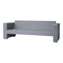 Loungebank Marlind 3-zits Grijs Steigerhout 210x77 Cm -Buitentuin 41 2591