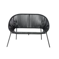 Bank Haïti Zwart 117cm