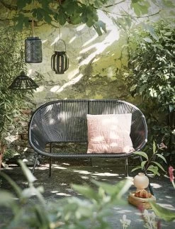 Bank Haïti Zwart 117cm -Buitentuin 41 2645