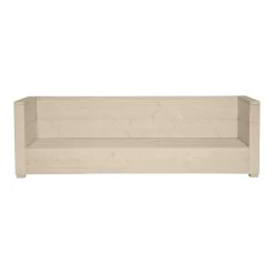 Loungebank Hava 3-zits Zand Steigerhout 216x75 Cm
