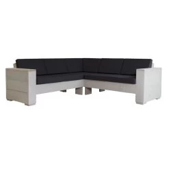 Kussenset Hoekbank Antraciet 6 Rug- En 5 Zitkussens