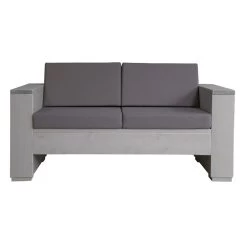 Kussenset Loungebank Taupe 2-zits 2 Rug- En 2 Zitkussen