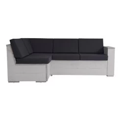 Kussenset Hoekbank Antraciet 5 Rug- En 4 Zitkussens