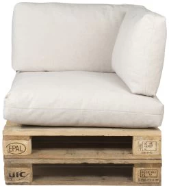 Hoekset Palletkussen Livius Naturel - Set Van 3