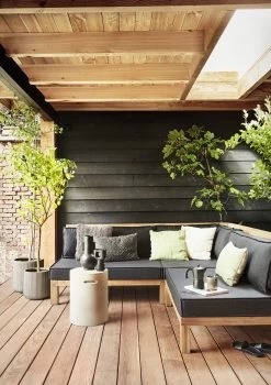 Palletkussen Set Baya Zwart 120x80 Cm -Buitentuin 41 2772