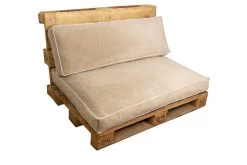 Palletkussens Orino Naturel 120x80 - 120x40