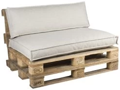 Palletkussen Set Serdi Zand 120x80 Cm