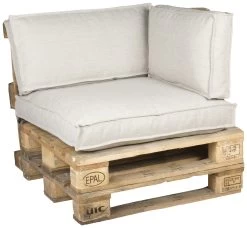 Hoekset Palletkussen Serdi Zand - Set Van 3