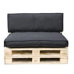 Palletkussen Set Urban Zwart 120x80 Cm