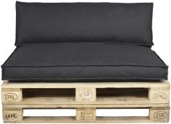 Palletkussen Set Serdi Zwart 120x80 Cm