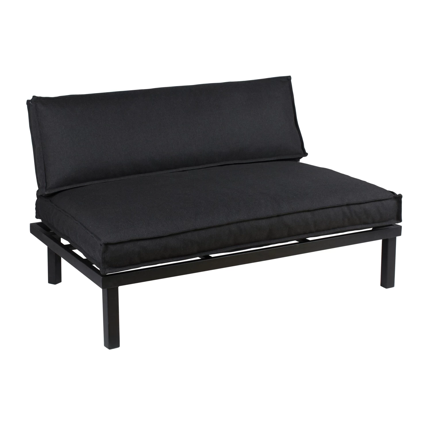 Palletkussen Set Serdi Zwart 120x80 Cm 4 Palletkussen Set Serdi Zwart 120x80 Cm - Afbeelding 2