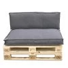 Palletkussen Set Urban Grijs 120x80 Cm -Buitentuin 41 2815