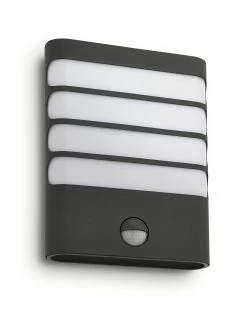 Philips Wandlamp Raccoon Antraciet Met Bewegingssensor