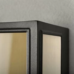 Konstsmide Buitenlamp Carpi Messing/zwart 20x40cm -Buitentuin 41 2884