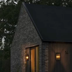 Konstsmide Buitenlamp Carpi Messing/zwart 20x40cm -Buitentuin 41 2886